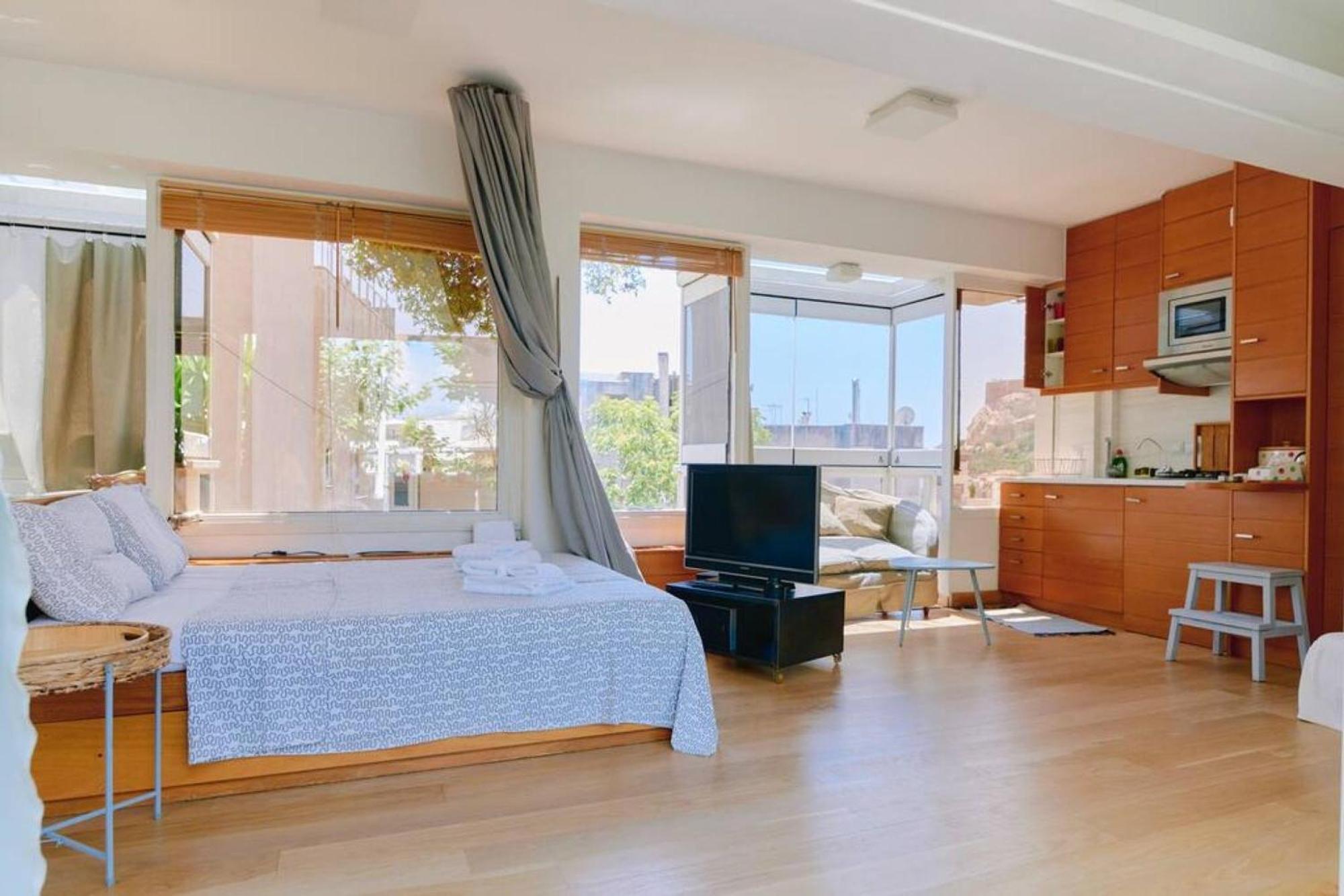 360 View In Roof Top Appartment With Patio 雅典 外观 照片
