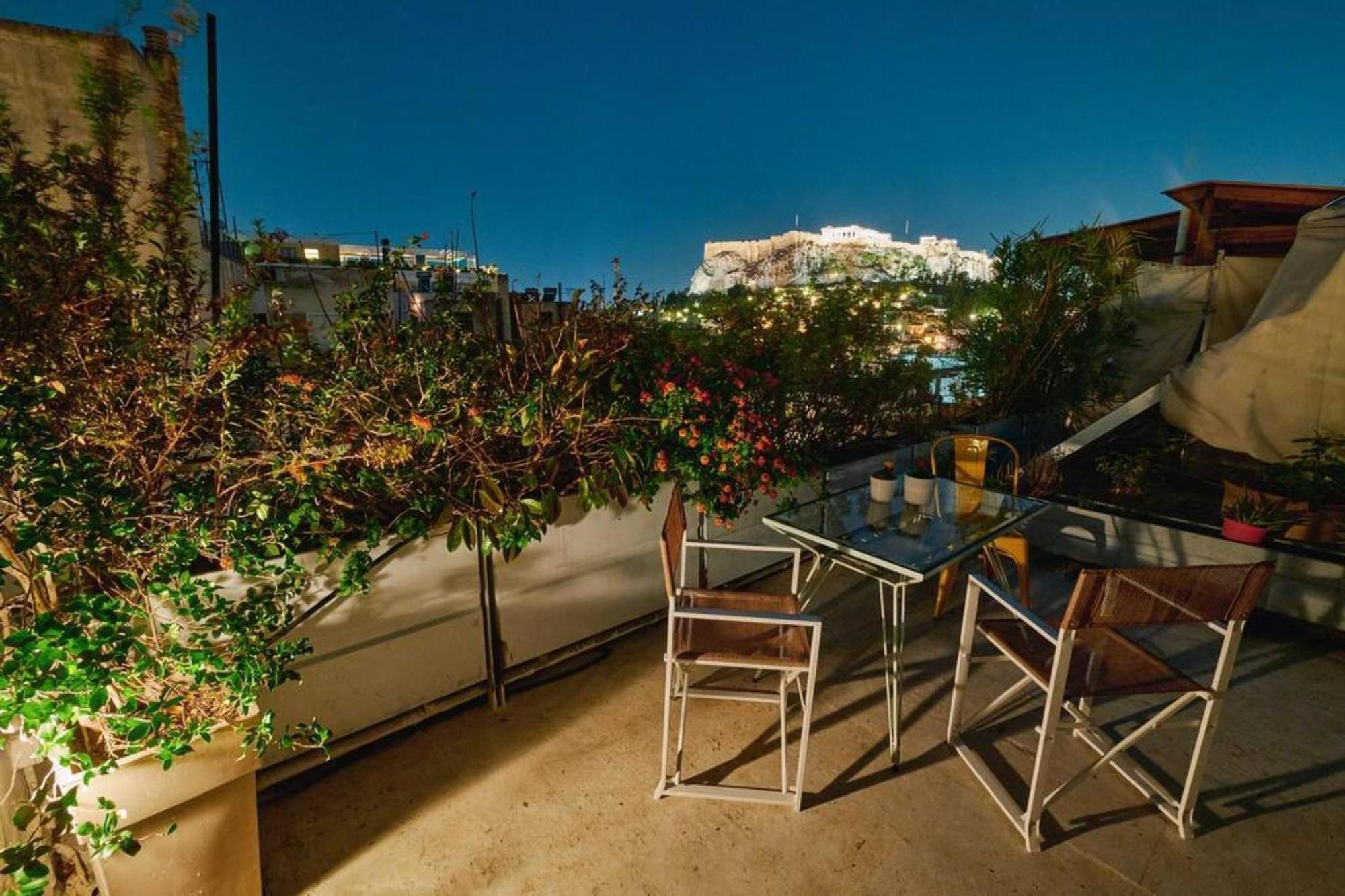 360 View In Roof Top Appartment With Patio 雅典 外观 照片
